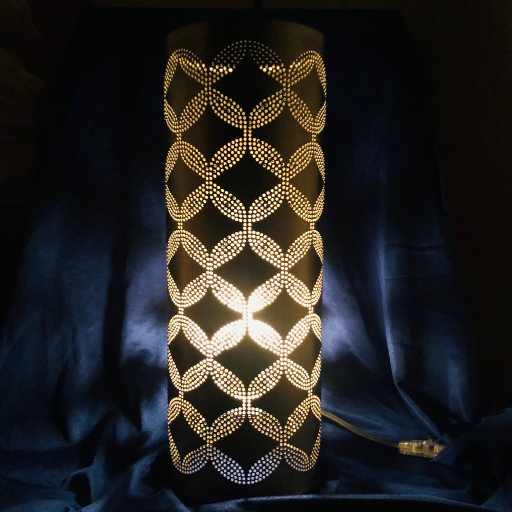 CRATE & BARREL, SORA TABLE LAMP in Satin/Stainless Steel Finish, Never displayed